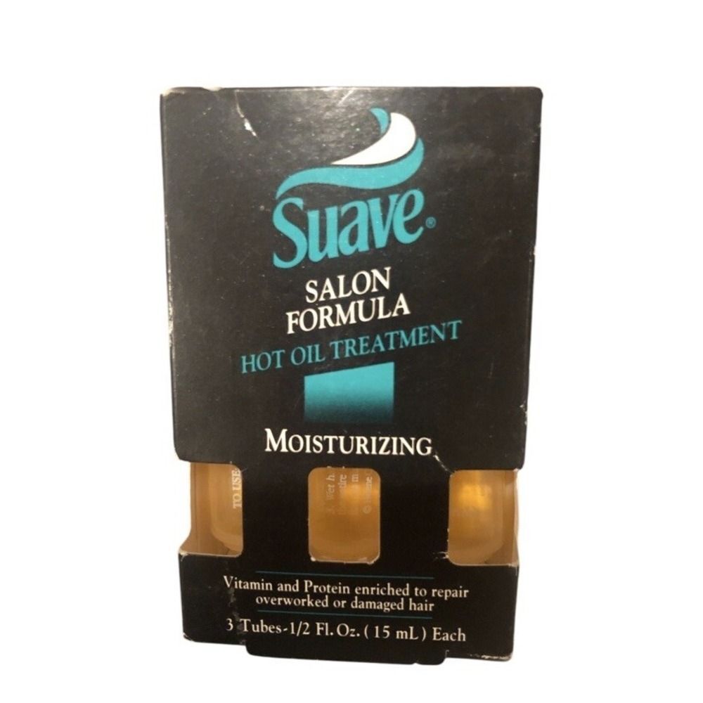 Suave Hot Oil Moisturizing Treatment Salon Formula 0.5 Fl‎ Oz Tubes 3 Packs New